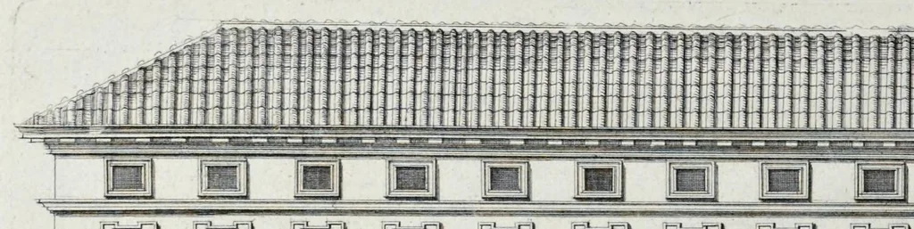 An illustration from Palatiorum Romanorum à celeberrimis sui aevi architectis erectorum pars prima[-tertia], 1694, leaf 19