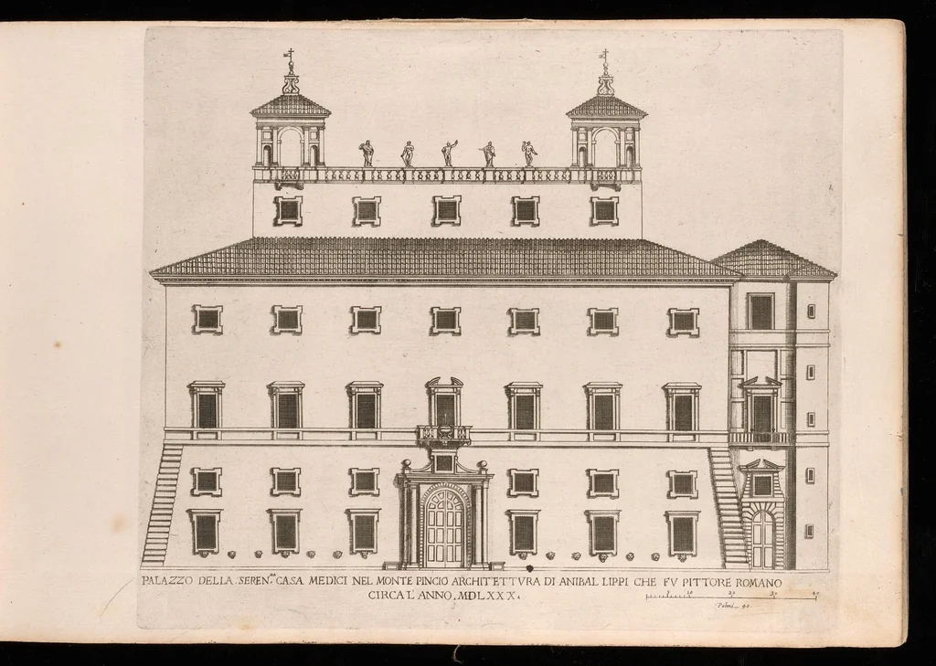 An illustration from Palazzi di Roma de piv celebri architetti, 1655, leaf 34