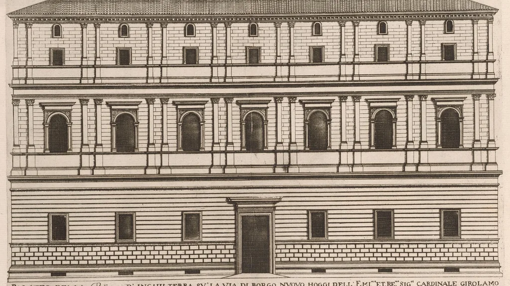 An illustration from Palazzi di Roma de piv celebri architetti, 1655, leaf 64