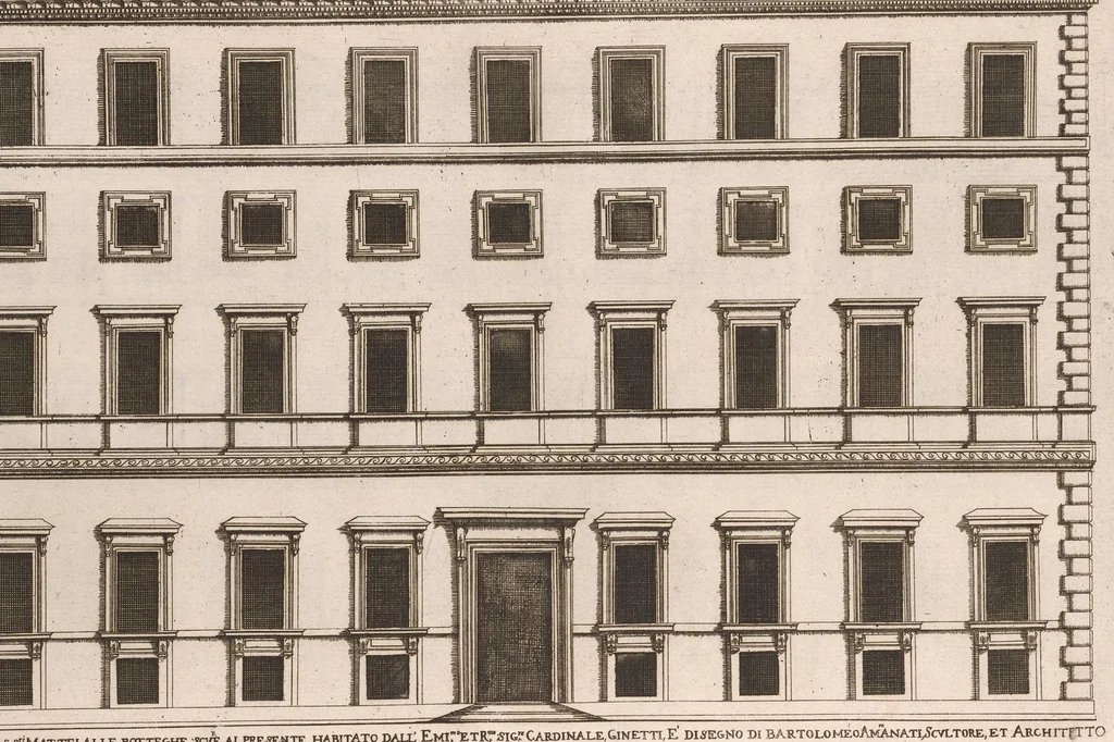 An illustration from Palazzi di Roma de piv celebri architetti, 1655, leaf 70