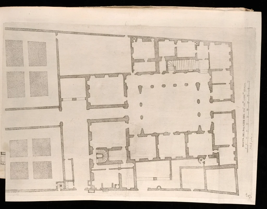 An illustration from Palazzi di Roma de piv celebri architetti, 1655, leaf 76