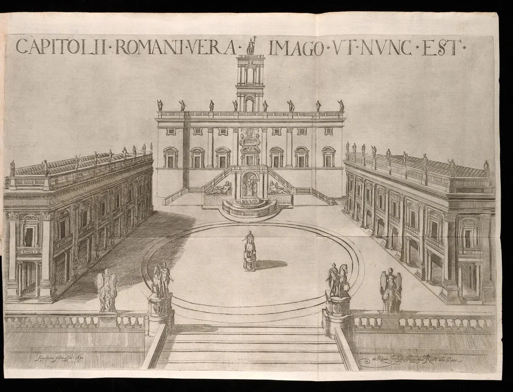 An illustration from Palazzi di Roma de piv celebri architetti, 1655, leaf 90
