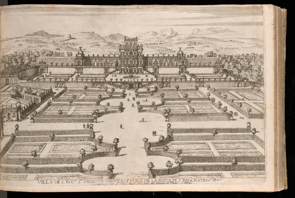 An illustration from Palazzi di Roma de piv celebri architetti, 1655, leaf 92