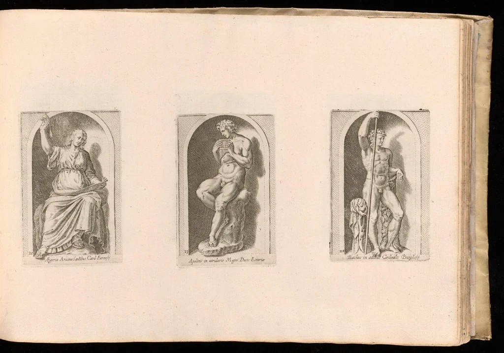 An illustration from Antiqvar[vm] statvar[vm] vrbis Romae, 1655, leaf 18