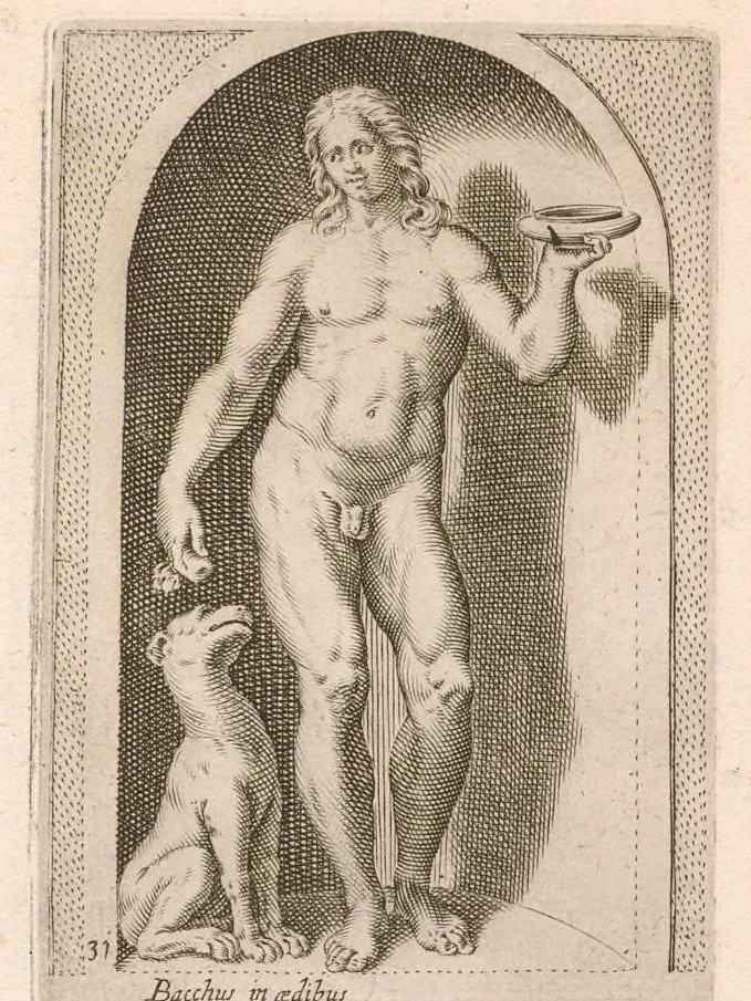 An illustration from Antiqvar[vm] statvar[vm] vrbis Romae, 1655, leaf 24
