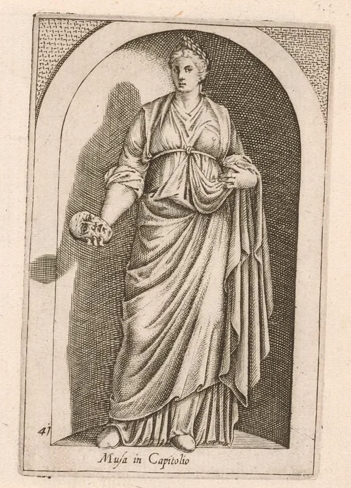 An illustration from Antiqvar[vm] statvar[vm] vrbis Romae, 1655, leaf 30