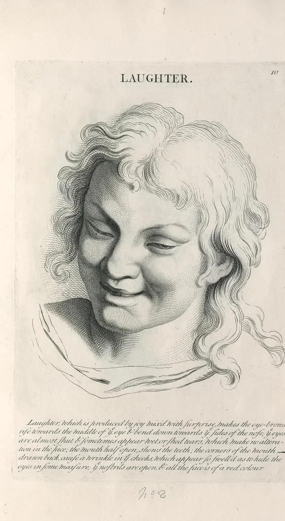 An illustration from Monsr. Le Brun's Expressions of the passions of the soul, leaf 22
