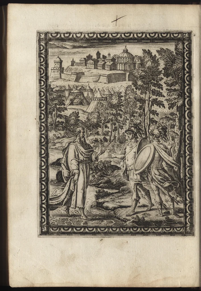 An illustration from La gierusalemme liberata di Torquato Tasso, 1590, leaf 171