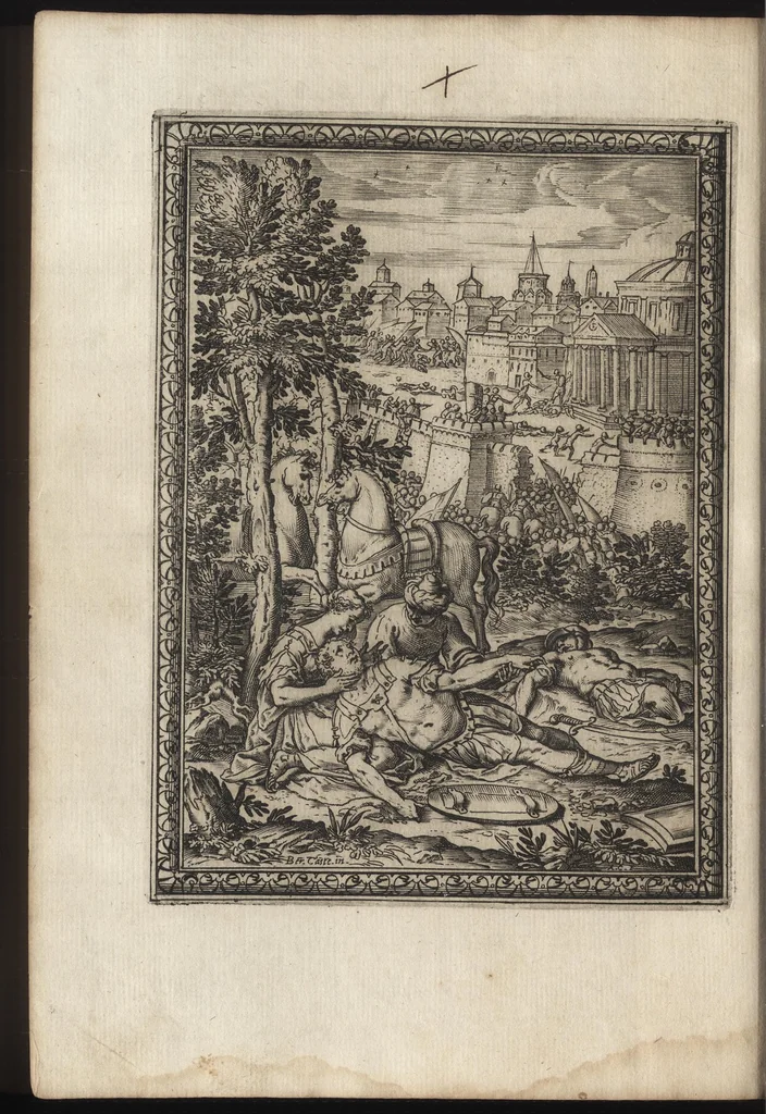 An illustration from La gierusalemme liberata di Torquato Tasso, 1590, leaf 227