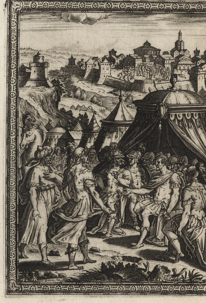 An illustration from La gierusalemme liberata di Torquato Tasso, 1590, leaf 27