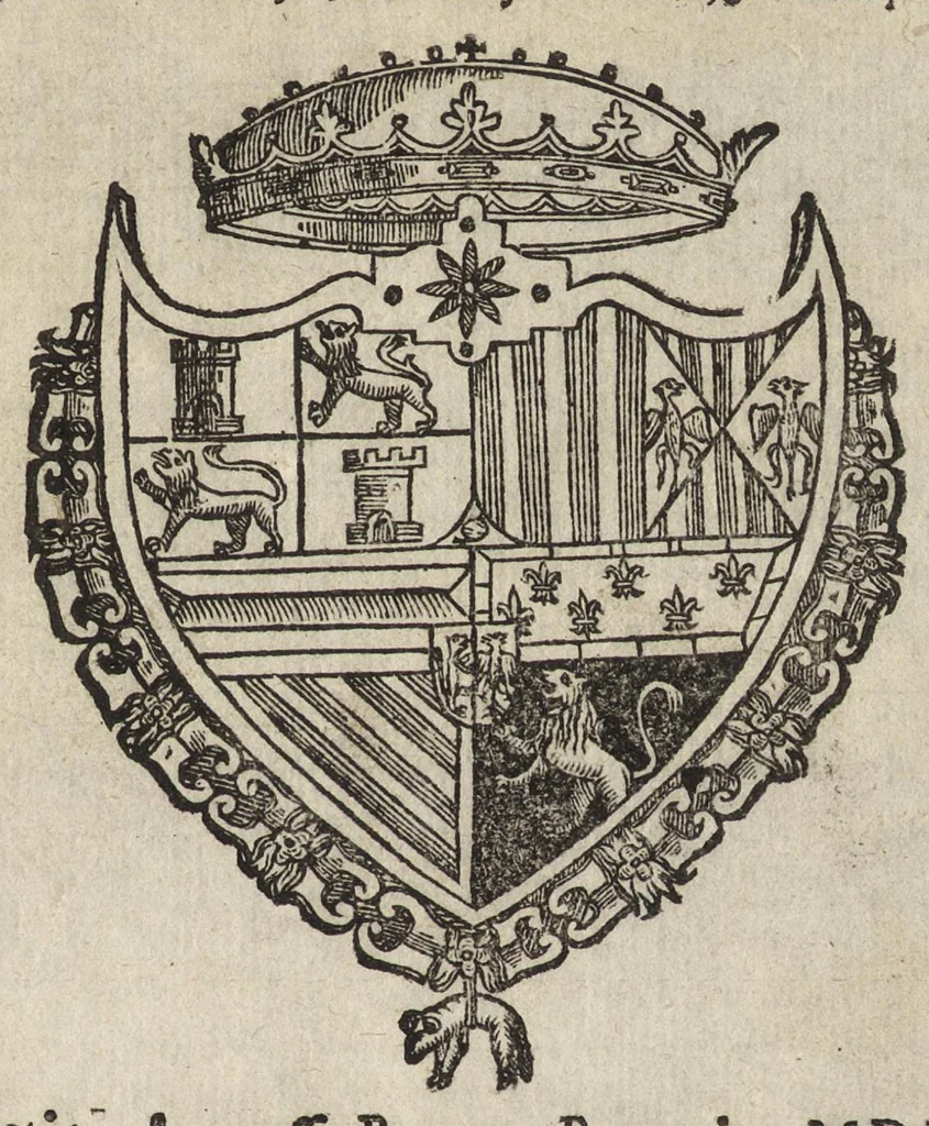 An illustration from Del compendio dell'istoria del regno di Napoli prima[seconda] parte, 1591, leaf 6