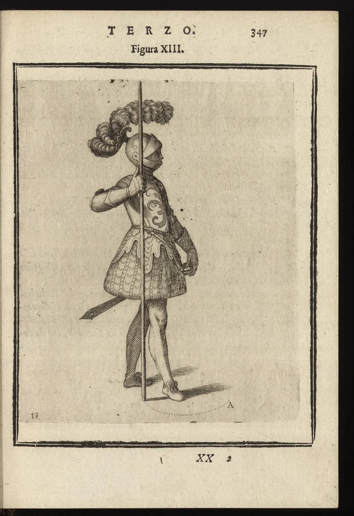 An illustration from Il torneo di Bonauentura Pistofilo nobile ferrarese, dottor di legge e caualiere, nel Teatro di Pallade dell'ordine militare et accademico, 1627, leaf 372