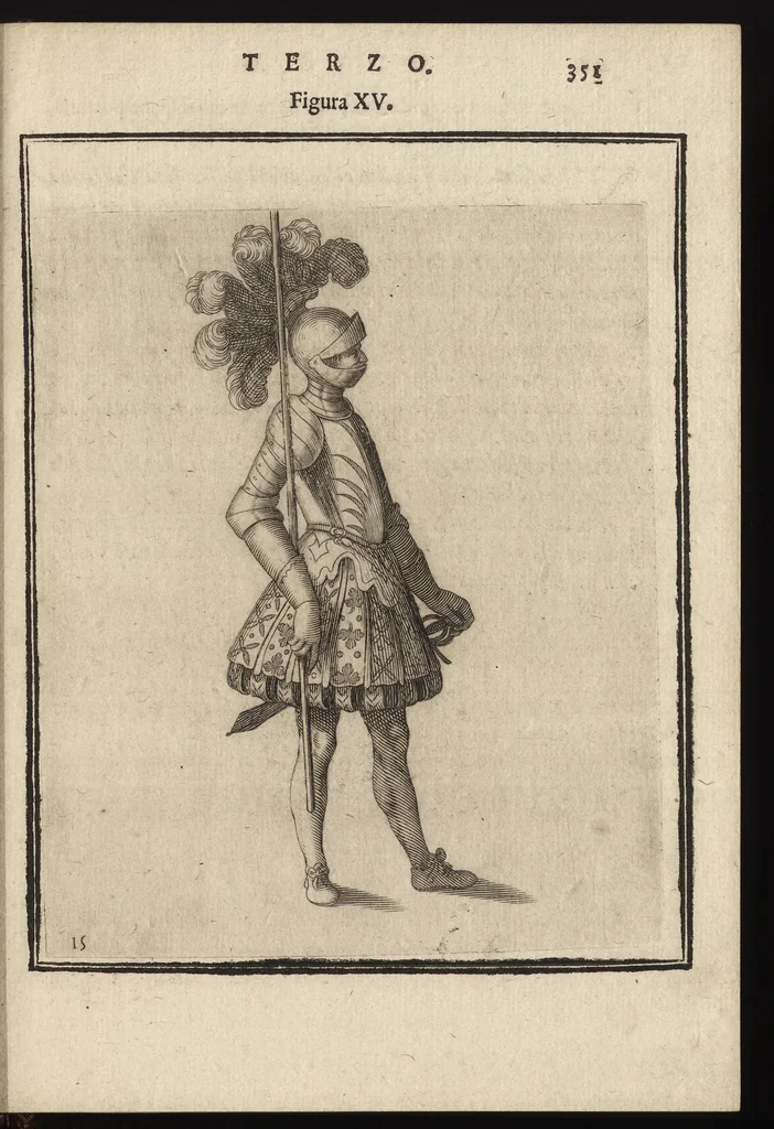An illustration from Il torneo di Bonauentura Pistofilo nobile ferrarese, dottor di legge e caualiere, nel Teatro di Pallade dell'ordine militare et accademico, 1627, leaf 376