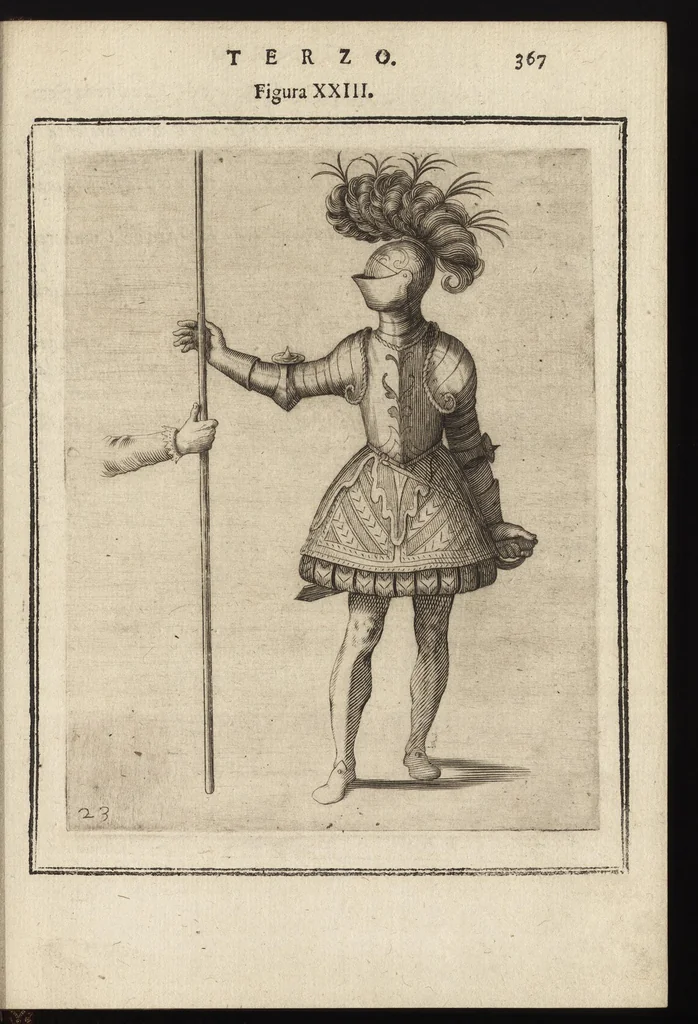 An illustration from Il torneo di Bonauentura Pistofilo nobile ferrarese, dottor di legge e caualiere, nel Teatro di Pallade dell'ordine militare et accademico, 1627, leaf 392
