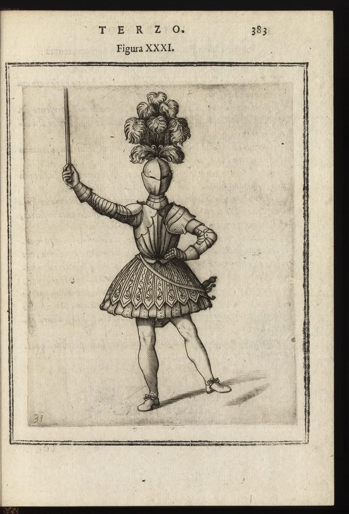 An illustration from Il torneo di Bonauentura Pistofilo nobile ferrarese, dottor di legge e caualiere, nel Teatro di Pallade dell'ordine militare et accademico, 1627, leaf 408