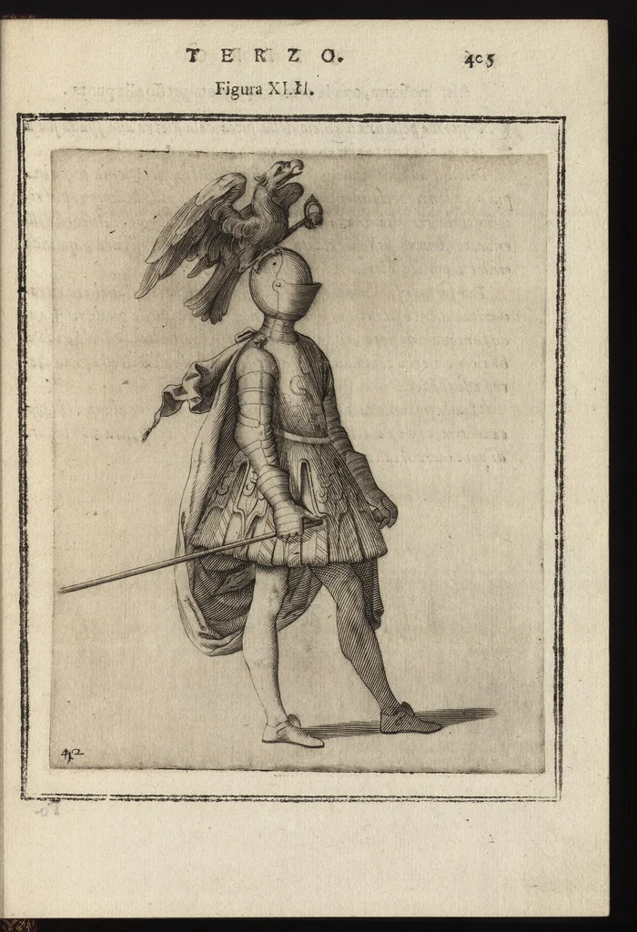 An illustration from Il torneo di Bonauentura Pistofilo nobile ferrarese, dottor di legge e caualiere, nel Teatro di Pallade dell'ordine militare et accademico, 1627, leaf 430