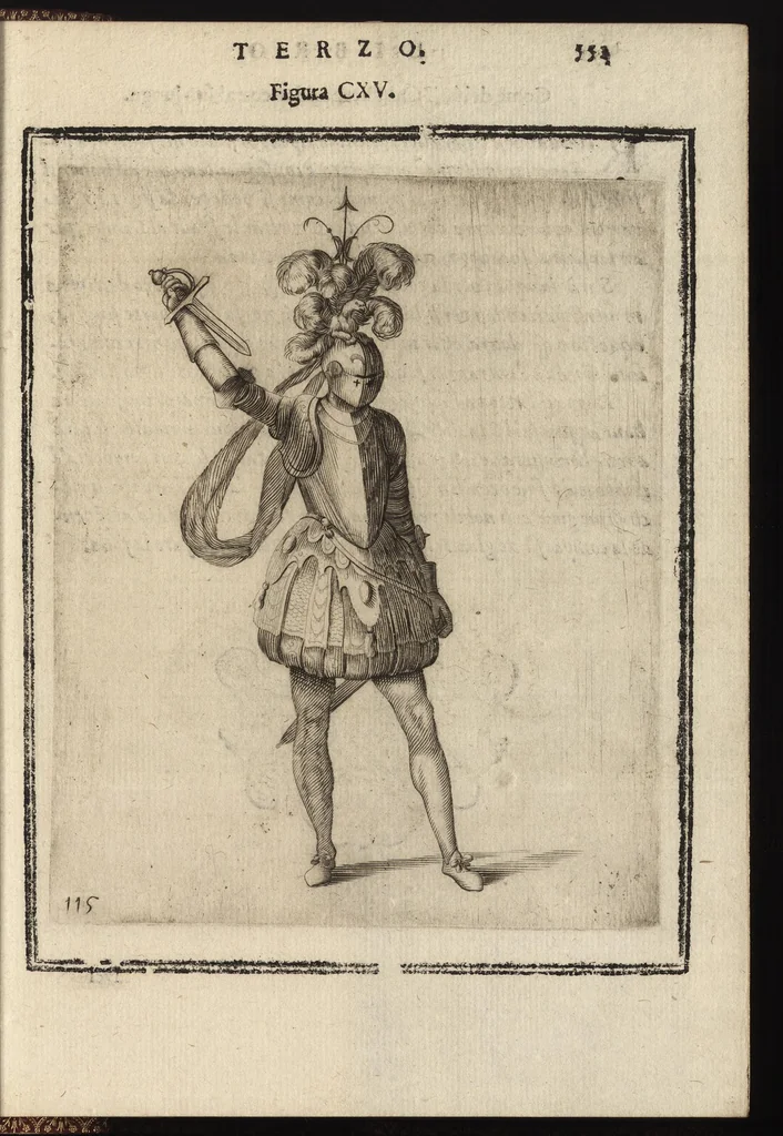An illustration from Il torneo di Bonauentura Pistofilo nobile ferrarese, dottor di legge e caualiere, nel Teatro di Pallade dell'ordine militare et accademico, 1627, leaf 576