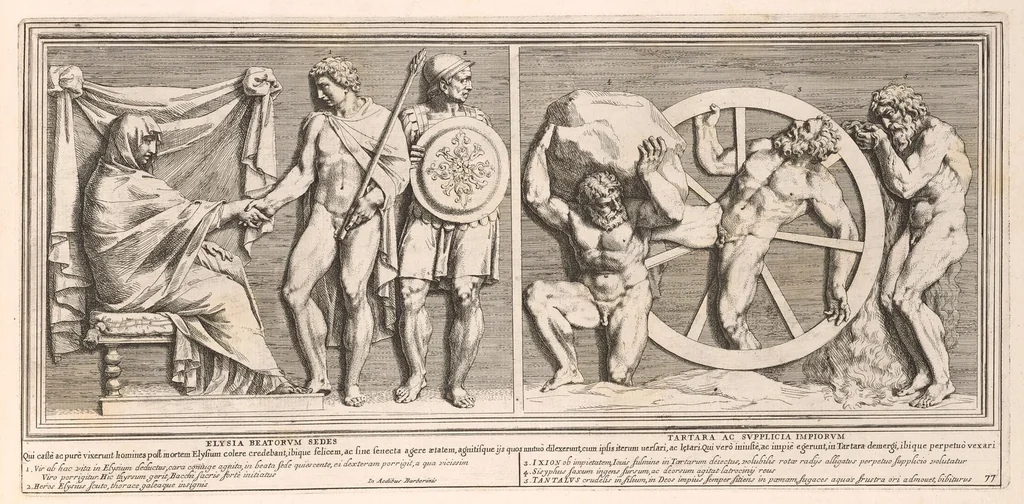An illustration from Admiranda Romanarum antiquitatum ac veteris sculpturae vestigia : anaglyphico opere elaborata ex marmoreis exemplaribus quae Romae adhuc extant in Capitolio, aedibus hortisque virorum principum ad antiquam elegantiam, 1693, leaf 158