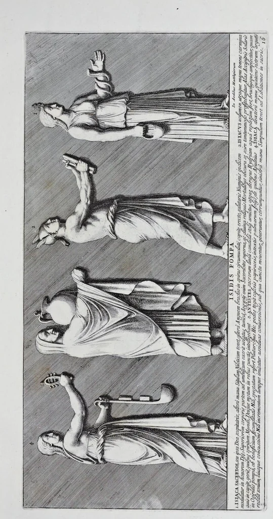 An illustration from Admiranda Romanarum antiquitatum ac veteris sculpturae vestigia : anaglyphico opere elaborata ex marmoreis exemplaribus quae Romae adhuc extant in Capitolio, aedibus hortisque virorum principum ad antiquam elegantiam, 1693, leaf 34