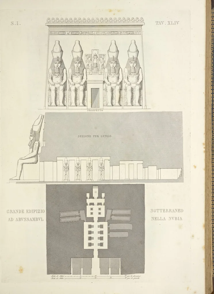 An illustration from L'architettura antica descritta e dimostrata coi monumenti ... : opera divisa in tre sezioni risguardanti la storia, la teorica, e le pratiche dell' architettura egiziana, greca e romana, 1830, leaf 110