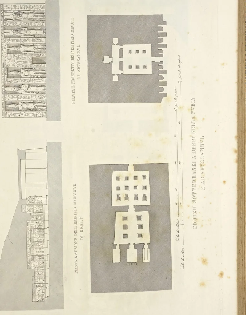 An illustration from L'architettura antica descritta e dimostrata coi monumenti ... : opera divisa in tre sezioni risguardanti la storia, la teorica, e le pratiche dell' architettura egiziana, greca e romana, 1830, leaf 112