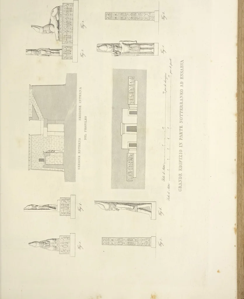 An illustration from L'architettura antica descritta e dimostrata coi monumenti ... : opera divisa in tre sezioni risguardanti la storia, la teorica, e le pratiche dell' architettura egiziana, greca e romana, 1830, leaf 116