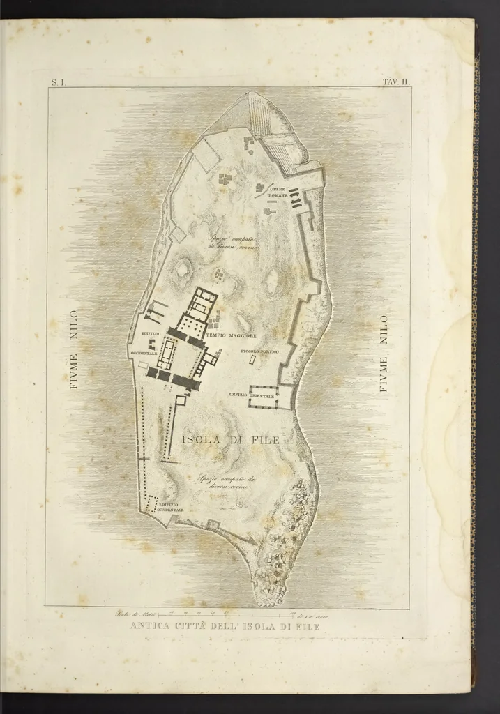 An illustration from L'architettura antica descritta e dimostrata coi monumenti ... : opera divisa in tre sezioni risguardanti la storia, la teorica, e le pratiche dell' architettura egiziana, greca e romana, 1830, leaf 14