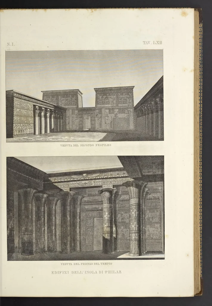 An illustration from L'architettura antica descritta e dimostrata coi monumenti ... : opera divisa in tre sezioni risguardanti la storia, la teorica, e le pratiche dell' architettura egiziana, greca e romana, 1830, leaf 146