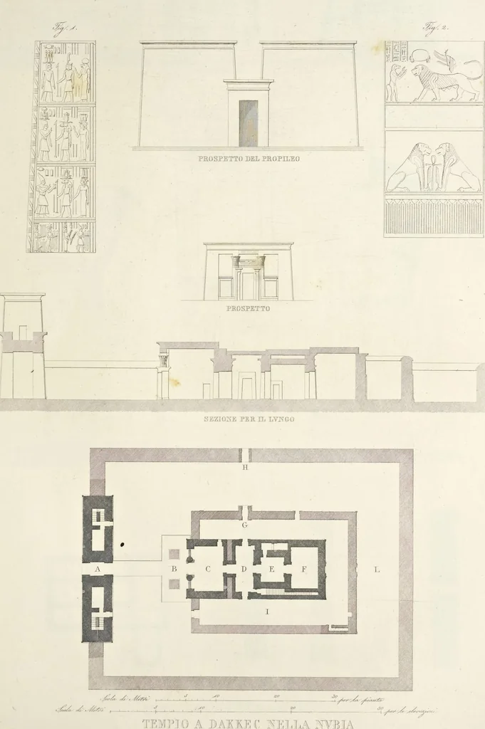 An illustration from L'architettura antica descritta e dimostrata coi monumenti ... : opera divisa in tre sezioni risguardanti la storia, la teorica, e le pratiche dell' architettura egiziana, greca e romana, 1830, leaf 152