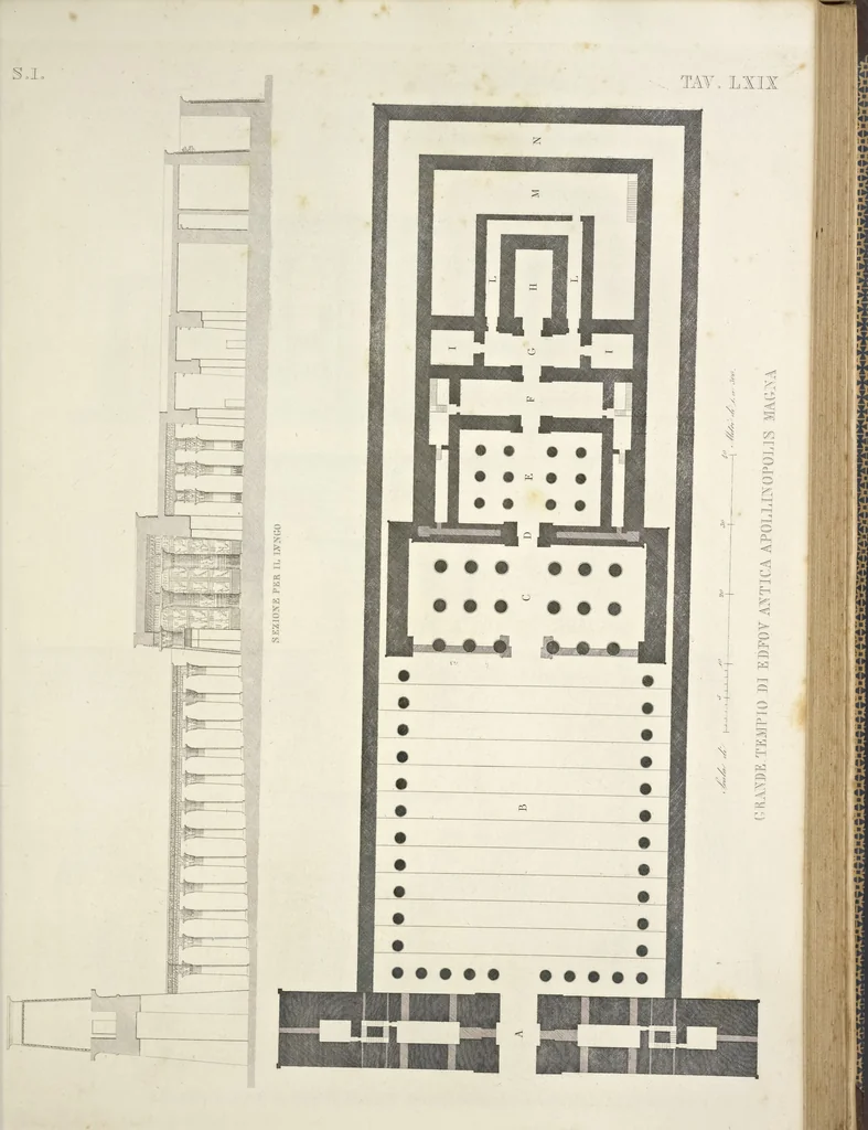 An illustration from L'architettura antica descritta e dimostrata coi monumenti ... : opera divisa in tre sezioni risguardanti la storia, la teorica, e le pratiche dell' architettura egiziana, greca e romana, 1830, leaf 160