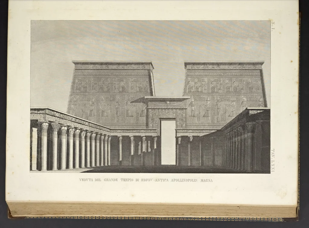 An illustration from L'architettura antica descritta e dimostrata coi monumenti ... : opera divisa in tre sezioni risguardanti la storia, la teorica, e le pratiche dell' architettura egiziana, greca e romana, 1830, leaf 164