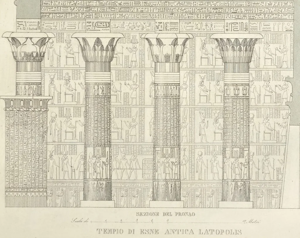 An illustration from L'architettura antica descritta e dimostrata coi monumenti ... : opera divisa in tre sezioni risguardanti la storia, la teorica, e le pratiche dell' architettura egiziana, greca e romana, 1830, leaf 172