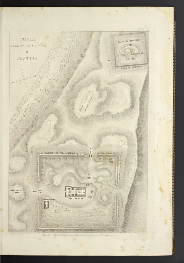 An illustration from L'architettura antica descritta e dimostrata coi monumenti ... : opera divisa in tre sezioni risguardanti la storia, la teorica, e le pratiche dell' architettura egiziana, greca e romana, 1830, leaf 18