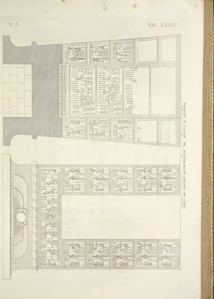 An illustration from L'architettura antica descritta e dimostrata coi monumenti ... : opera divisa in tre sezioni risguardanti la storia, la teorica, e le pratiche dell' architettura egiziana, greca e romana, 1830, leaf 192