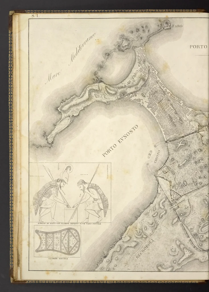 An illustration from L'architettura antica descritta e dimostrata coi monumenti ... : opera divisa in tre sezioni risguardanti la storia, la teorica, e le pratiche dell' architettura egiziana, greca e romana, 1830, leaf 21