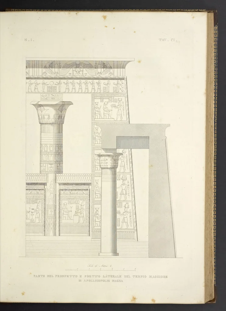 An illustration from L'architettura antica descritta e dimostrata coi monumenti ... : opera divisa in tre sezioni risguardanti la storia, la teorica, e le pratiche dell' architettura egiziana, greca e romana, 1830, leaf 224
