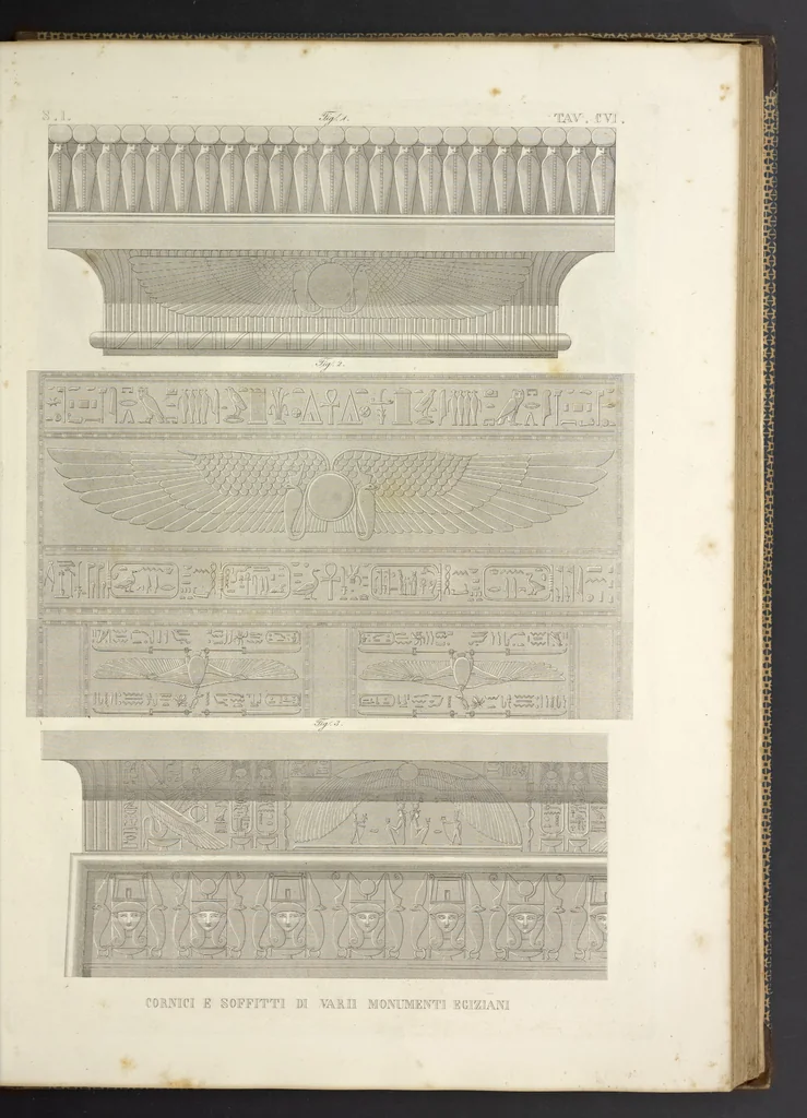 An illustration from L'architettura antica descritta e dimostrata coi monumenti ... : opera divisa in tre sezioni risguardanti la storia, la teorica, e le pratiche dell' architettura egiziana, greca e romana, 1830, leaf 234