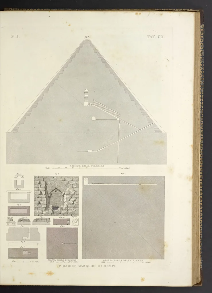 An illustration from L'architettura antica descritta e dimostrata coi monumenti ... : opera divisa in tre sezioni risguardanti la storia, la teorica, e le pratiche dell' architettura egiziana, greca e romana, 1830, leaf 242