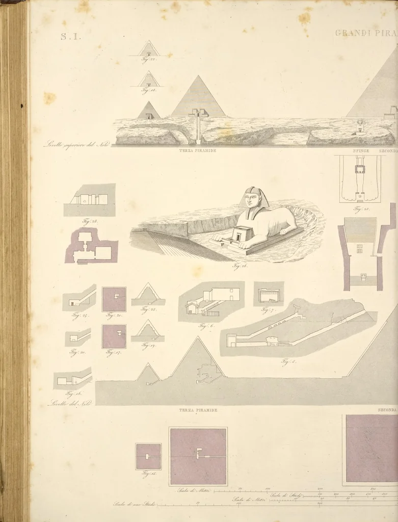 An illustration from L'architettura antica descritta e dimostrata coi monumenti ... : opera divisa in tre sezioni risguardanti la storia, la teorica, e le pratiche dell' architettura egiziana, greca e romana, 1830, leaf 247