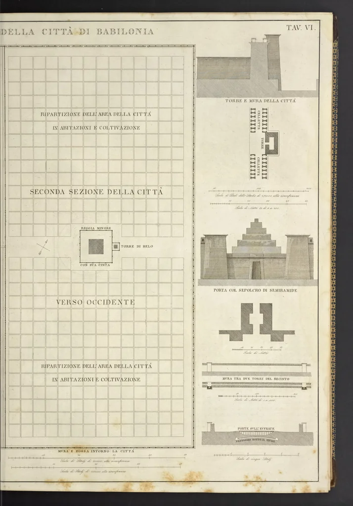 An illustration from L'architettura antica descritta e dimostrata coi monumenti ... : opera divisa in tre sezioni risguardanti la storia, la teorica, e le pratiche dell' architettura egiziana, greca e romana, 1830, leaf 26