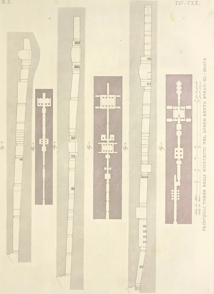 An illustration from L'architettura antica descritta e dimostrata coi monumenti ... : opera divisa in tre sezioni risguardanti la storia, la teorica, e le pratiche dell' architettura egiziana, greca e romana, 1830, leaf 264