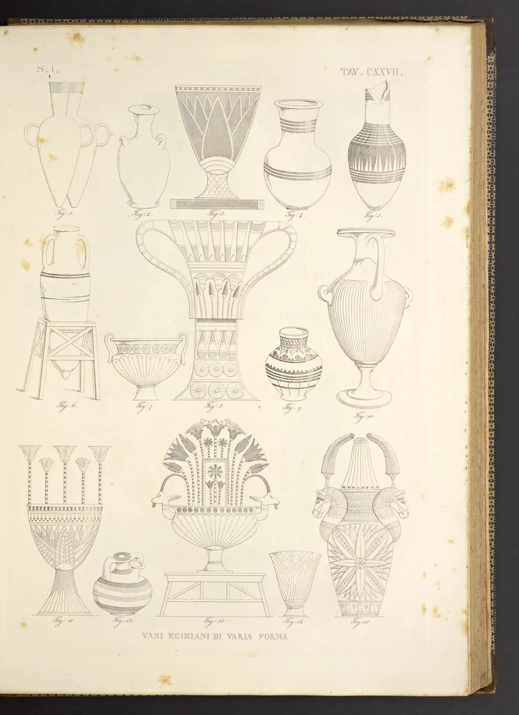 An illustration from L'architettura antica descritta e dimostrata coi monumenti ... : opera divisa in tre sezioni risguardanti la storia, la teorica, e le pratiche dell' architettura egiziana, greca e romana, 1830, leaf 278