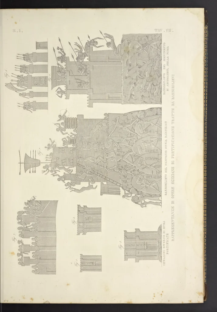 An illustration from L'architettura antica descritta e dimostrata coi monumenti ... : opera divisa in tre sezioni risguardanti la storia, la teorica, e le pratiche dell' architettura egiziana, greca e romana, 1830, leaf 28