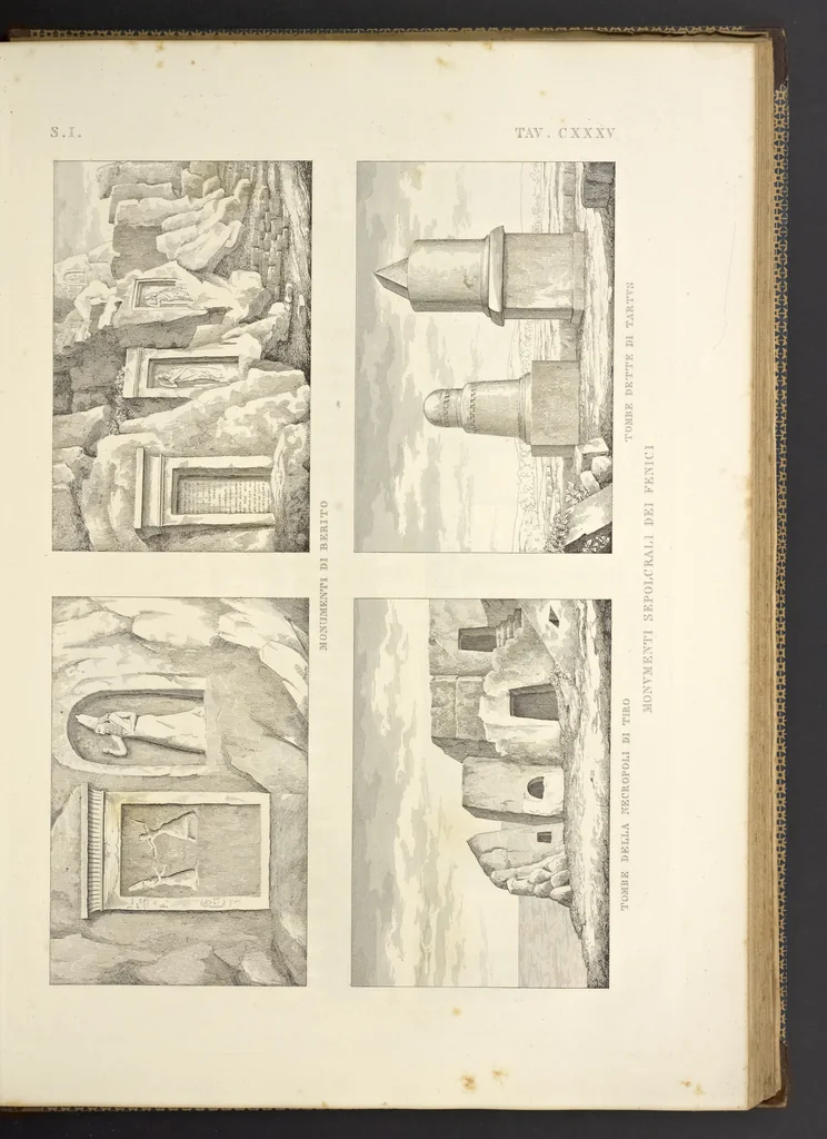 An illustration from L'architettura antica descritta e dimostrata coi monumenti ... : opera divisa in tre sezioni risguardanti la storia, la teorica, e le pratiche dell' architettura egiziana, greca e romana, 1830, leaf 294