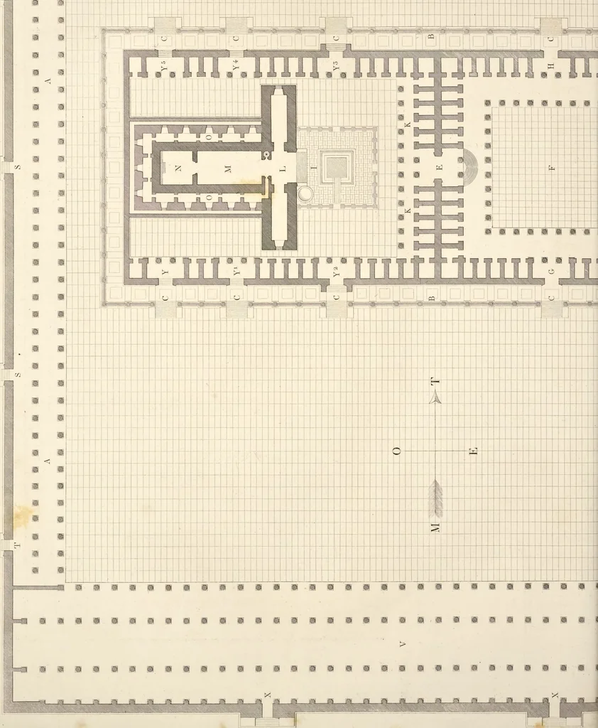 An illustration from L'architettura antica descritta e dimostrata coi monumenti ... : opera divisa in tre sezioni risguardanti la storia, la teorica, e le pratiche dell' architettura egiziana, greca e romana, 1830, leaf 317