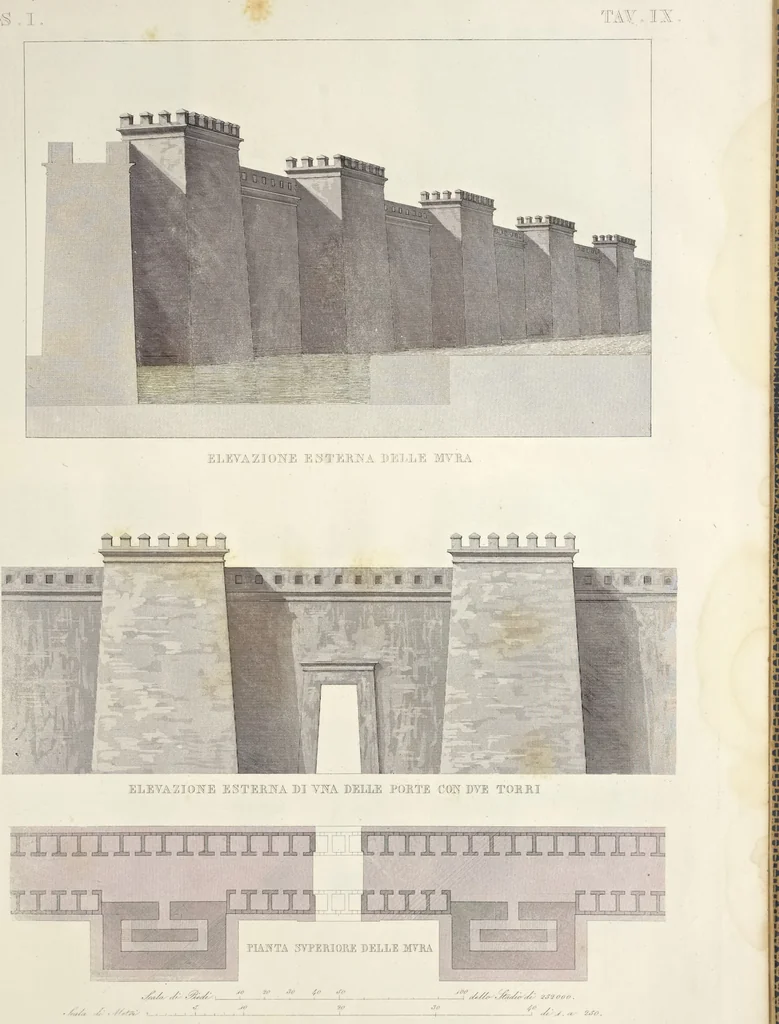 An illustration from L'architettura antica descritta e dimostrata coi monumenti ... : opera divisa in tre sezioni risguardanti la storia, la teorica, e le pratiche dell' architettura egiziana, greca e romana, 1830, leaf 32