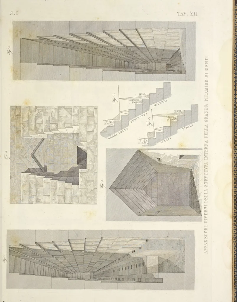 An illustration from L'architettura antica descritta e dimostrata coi monumenti ... : opera divisa in tre sezioni risguardanti la storia, la teorica, e le pratiche dell' architettura egiziana, greca e romana, 1830, leaf 38