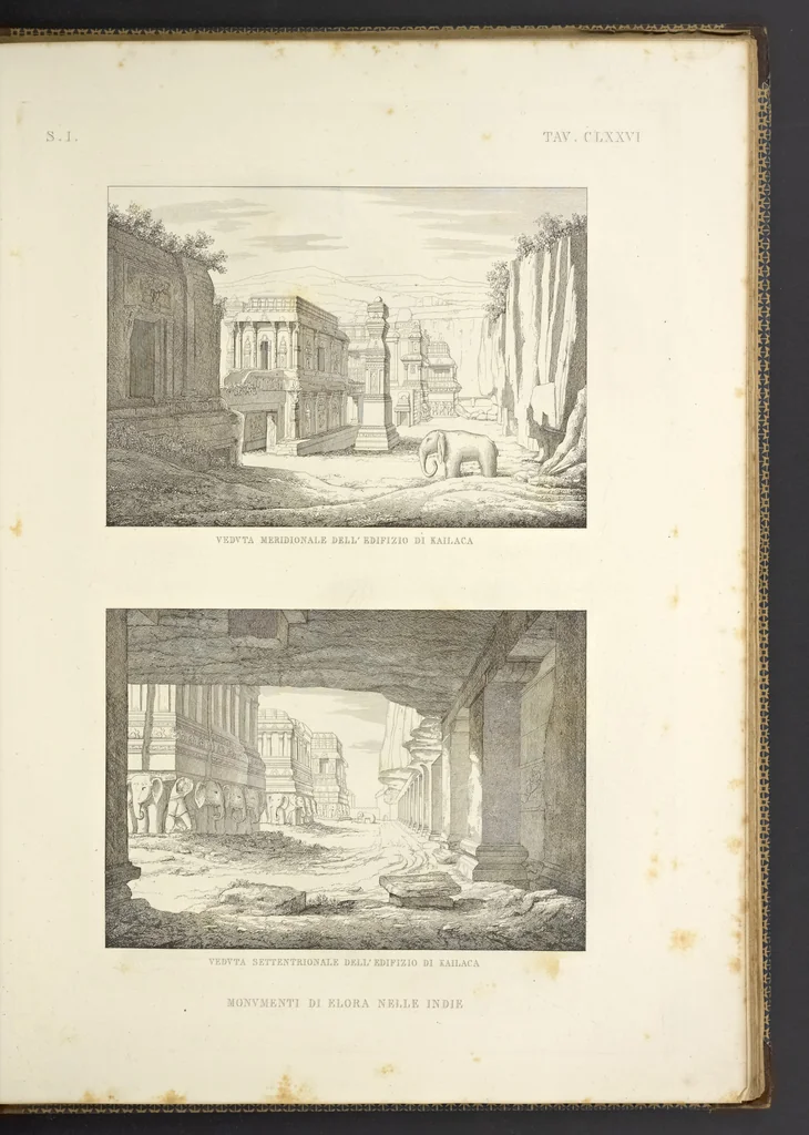 An illustration from L'architettura antica descritta e dimostrata coi monumenti ... : opera divisa in tre sezioni risguardanti la storia, la teorica, e le pratiche dell' architettura egiziana, greca e romana, 1830, leaf 382