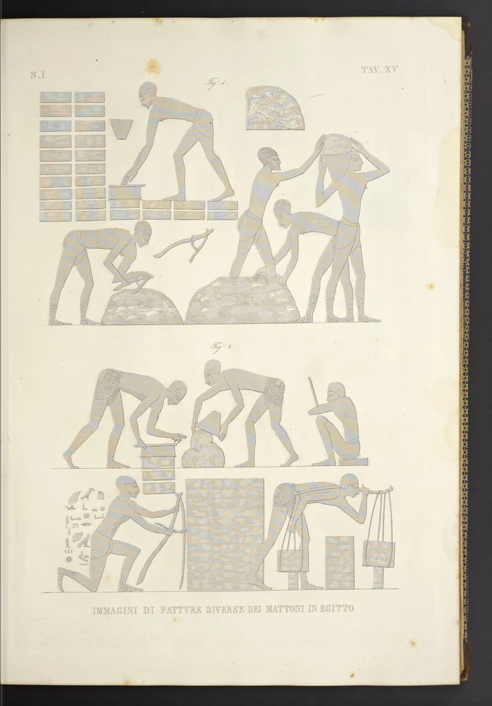 An illustration from L'architettura antica descritta e dimostrata coi monumenti ... : opera divisa in tre sezioni risguardanti la storia, la teorica, e le pratiche dell' architettura egiziana, greca e romana, 1830, leaf 44