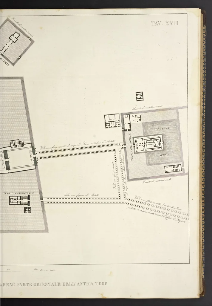 An illustration from L'architettura antica descritta e dimostrata coi monumenti ... : opera divisa in tre sezioni risguardanti la storia, la teorica, e le pratiche dell' architettura egiziana, greca e romana, 1830, leaf 50